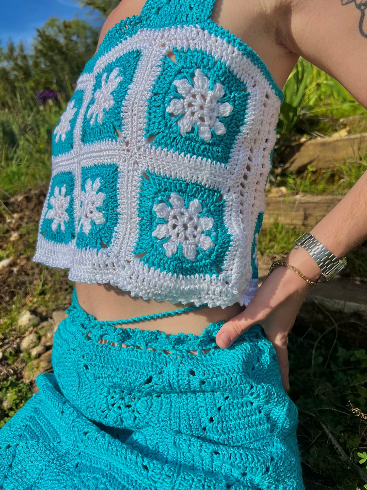 Top Granny Turquoise