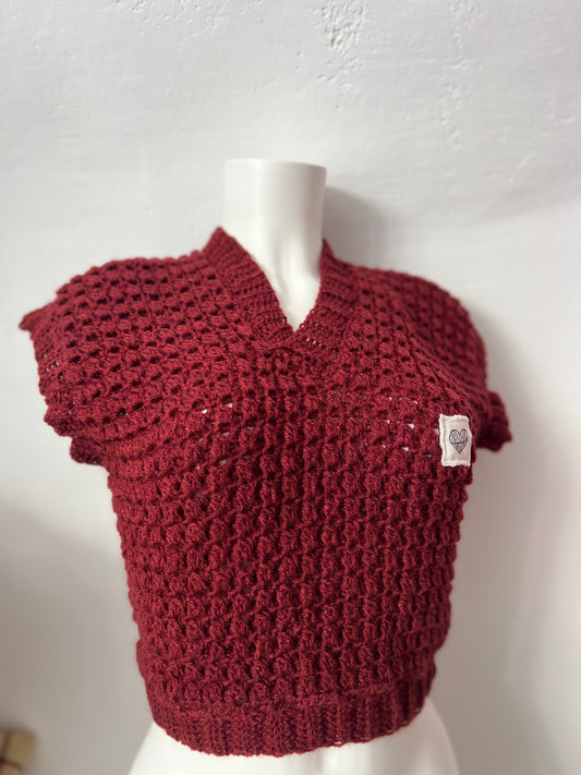 Pull Chunky bordeaux